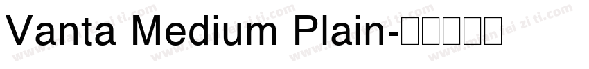 Vanta Medium Plain字体转换